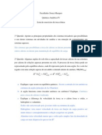 Lista de Exercícios Troca Iônica Com Respostas