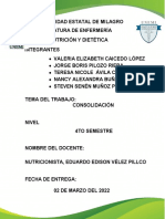 Universidad Estatal de Milagro Licenciatura de Enfermería Nutrición Y Dietética Integrantes