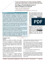 Effect of Steel Slag As Partial Replacement of Cement On Property of Concrete