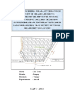 Memoria Descriptiva - Autorizacion