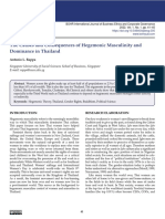 The Causes and Consequences of Hegemonic Masculinity and Dominance in Thailand