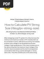 How To Calculate PV String Size - Mayfield Renewables