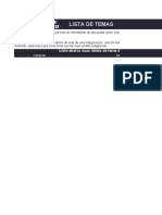 Lista de Temas: Liste Abaixo Suas Ideias de Tema de Raíz