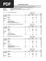 Analisis de Costos Unitarios