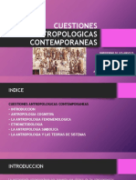 Cuestiones Antropologicas Contemporaneas