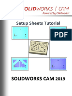 Setup Sheets Tutorial: S O L I D W O R K S C A M