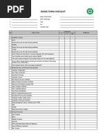 Barge Form Checklist: No. Check Item Condition Remarks Y N N/A I Manning (Crew) Deck