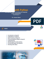 Developing Image Processing and Computer Vision Applications Dr. Usman Ghani