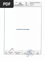 Hydro Test Procedure