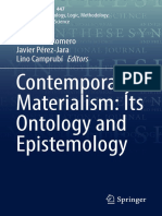 Contemporary Materialism: Its Ontology and Epistemology: Gustavo E. Romero Javier Pérez-Jara Lino Camprubí Editors