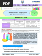 FICHA DE TRABAJO - 3ro. y 4to.