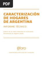 Caracterización de Hogares en Argentina - Informe Técnico - Fundación Éforo