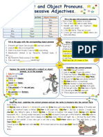 Subject and Object Pronouns. Possessive Adjectives