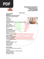 Clase Practica 4. Tarta Fraisier-Torta Charlotte