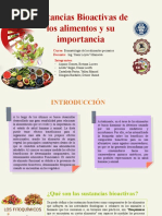 Sustancias Bioactivas de Alimentos y Su Importancia