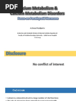 Calcium Metabolism & Calcium Metabolism Disorders