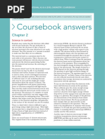 Coursebook Answers: Science in Context