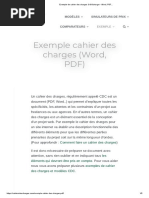 Exemple de Cahier Des Charges À Télécharger - Word, PDF..