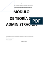 Modulo de Teoria de La Administracio 2022