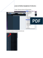 Loading Programs in Halion Symphonic Orchestra