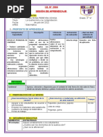 Sesion de Matematica Sustraccion