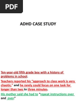 Adhd Case Study