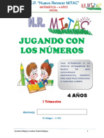 Módulo Matemática 4 Años Primer Trimestre