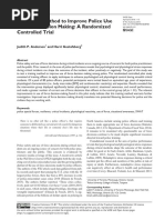 A Training Method To Improve Police Use of Force Decision Making: A Randomized Controlled Trial