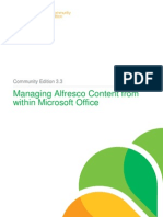 Managing Alfresco Content From Within MS Office Community Edition 3 3