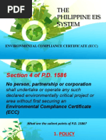 THE Philippine Eis System: Environmental Compliance Certificate (Ecc)