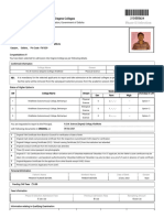 Intimation Letter: For Admission Into (+3) Degree Colleges 21D555624