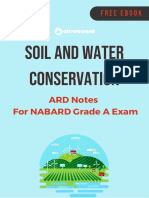 Soil and Water Conservation: ARD Notes For NABARD Grade A Exam