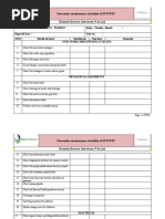 Ees - Preventive Maintenance Checklist