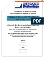 Trabajo Final de Práctica Profesional: Influencia Del Neuromarketing en La Mente de Los Consumidores