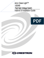 DIN-8SW8: Crestron Green Light™ DIN Rail High-Voltage Switch Operations & Installation Guide