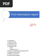 First Information Report: Dr. Praveen Patil Shahaji Law College Kolhapur