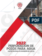 Catalogo de Costos Directos de Perforacion de Pozos para Agua 2022