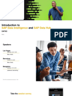 Introduction To And: SAP Data Intelligence SAP Data Hub