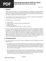 Standard Operating Procedure (SOP) For Store: (Good Receipt Note (GRN) & Issuance (Issue Slip) )