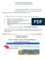 Pasos para La Matricula de Primer Ingreso Final