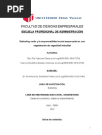 Marketing Verde y Responsabilidad Social Empresarial - Betsabe Valencia Montañez y Diana Diaz Tito.