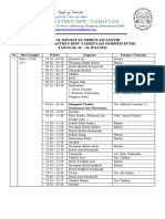 Jadwal Kegiatan Orientasi Santri Baru 2022