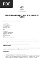 Service Agreement and Statement of Work