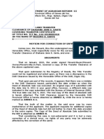 MOTION-FOR-CORRECTION-OF-DAR-CLEARANCE Sarte