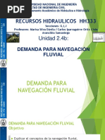 Demanda para La Navegacion Fluvial