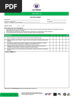 COT RPMS Rating Sheet For T I III For SY 2021 2022 in The Time of COVID 19