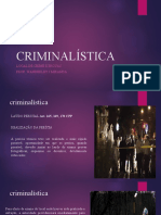 Criminalística Local de Crime e Provas