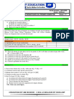 Composition de Mathematiques Du 1er Semestre 6ã Me 2019-2020 Senegal