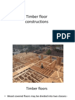 Single and Double Floor Construction