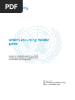 UNOPS - Esourcing - Vendor Guide - v1.7 - EN G